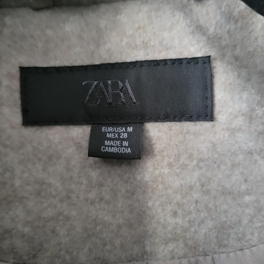 Zara Light Tan Wool Blend Outerwear - Picture 2 of 6